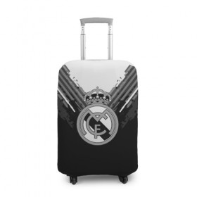 Чехол для чемодана 3D с принтом Real Madrid abstract original в Кировске, 86% полиэфир, 14% спандекс | двустороннее нанесение принта, прорези для ручек и колес | football | soccer | реал мадрид