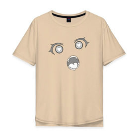 Мужская футболка хлопок Oversize с принтом Ahegao в Кировске, 100% хлопок | свободный крой, круглый ворот, “спинка” длиннее передней части | ahegao | anime | аниме | ахегао