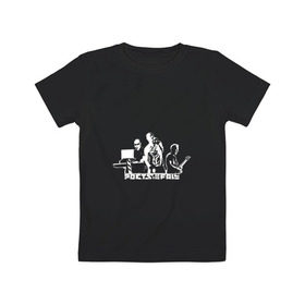 Детская футболка хлопок с принтом Poets of the Fall в Кировске, 100% хлопок | круглый вырез горловины, полуприлегающий силуэт, длина до линии бедер | Тематика изображения на принте: 