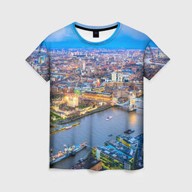 Женская футболка 3D с принтом Лондон в Кировске, 100% полиэфир ( синтетическое хлопкоподобное полотно) | прямой крой, круглый вырез горловины, длина до линии бедер | england | london | англия | великобритания | город | европа | королевство | лондон | мегаполис | путешествие | столица | туризм