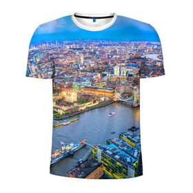 Мужская футболка 3D спортивная с принтом Лондон в Кировске, 100% полиэстер с улучшенными характеристиками | приталенный силуэт, круглая горловина, широкие плечи, сужается к линии бедра | england | london | англия | великобритания | город | европа | королевство | лондон | мегаполис | путешествие | столица | туризм