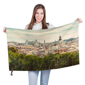 Флаг 3D с принтом Рим в Кировске, 100% полиэстер | плотность ткани — 95 г/м2, размер — 67 х 109 см. Принт наносится с одной стороны | italy | rome | архитектура | европа | история | италия | отдых | отпуск | приключение | путешествие | рим | экскурсия