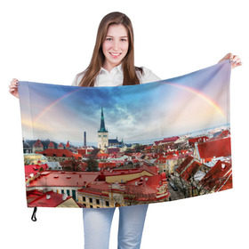 Флаг 3D с принтом Таллин (Эстония) в Кировске, 100% полиэстер | плотность ткани — 95 г/м2, размер — 67 х 109 см. Принт наносится с одной стороны | estonia | tallin | город | европа | путешествие | таллин | туризм | эстония