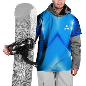 Накидка на куртку 3D с принтом Mitsubishi car sport SKY в Кировске, 100% полиэстер |  | Тематика изображения на принте:  машина | марка | митсубиси