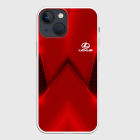 Чехол для iPhone 13 mini с принтом Lexus car sport RED в Кировске,  |  | auto | automobile | car | carbon | lexus | machine | motor | motor car | sport car | автомашина | бренд | легковой автомобиль | лексус | марка | спортивный автомобиль | тачка