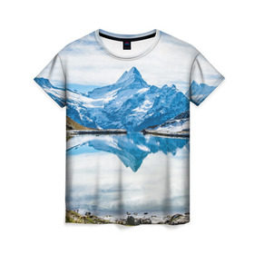 Женская футболка 3D с принтом Альпы в Кировске, 100% полиэфир ( синтетическое хлопкоподобное полотно) | прямой крой, круглый вырез горловины, длина до линии бедер | австрия | альпийские горы | альпийский хребет | альпы | германия | горное озеро | горные лыжи | европа | италия | лихтенштейн | пейзаж | природа | словения | сноуборд | франция | швейцария
