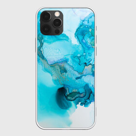 Чехол для iPhone 12 Pro Max с принтом Лазурные краски в Кировске, Силикон |  | abstraction | color | spray | tie dye | абстракция | акварель | брызги красок | живопись | искусство | капли капли | краски | текстуры | цветные краски | яркие цвета