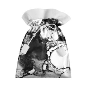 Подарочный 3D мешок с принтом Gray&Black abstract в Кировске, 100% полиэстер | Размер: 29*39 см | Тематика изображения на принте: 