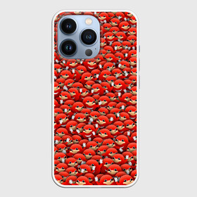 Чехол для iPhone 13 Pro с принтом Угандийские Наклзы в Кировске,  |  | sonic | ехидна | красный | мем | паттерн | персонаж | соник | толпа