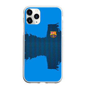 Чехол для iPhone 11 Pro матовый с принтом BARCELONA SPORT BLUE в Кировске, Силикон |  | football | soccer | барселона