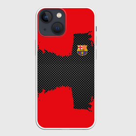 Чехол для iPhone 13 mini с принтом BARCELONA SPORT RED в Кировске,  |  | football | soccer | барселона