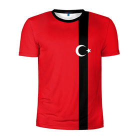 Мужская футболка 3D спортивная с принтом Турция лента в Кировске, 100% полиэстер с улучшенными характеристиками | приталенный силуэт, круглая горловина, широкие плечи, сужается к линии бедра | tr | tur | анкара | герб | государство | знак | надпись | патриот | полосы | республика | символ | стамбул | страна | турецкая | турецкий | турки | турок | турция | турчанка | флаг | флага | цвета