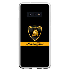 Чехол для Samsung S10E с принтом Lamborghini Automobili S p A в Кировске, Силикон | Область печати: задняя сторона чехла, без боковых панелей | automobili | gallardo | lamborghini | murcielago | reventon | roadster | s.p.a. | авто | автомобиль | знак | ламборгини | ламборджини | ламборжини | лого | машина | символ | спорт | тачка | эмблема