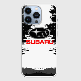 Чехол для iPhone 13 Pro с принтом Subaru в Кировске,  |  | Тематика изображения на принте: auto | automobile | car | carbon | machine | motor | motor car | sport car | subaru | автомашина | бренд | легковой автомобиль | марка | спортивный автомобиль | субару | тачка