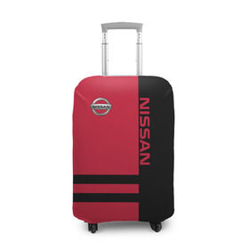 Чехол для чемодана 3D с принтом Nissan в Кировске, 86% полиэфир, 14% спандекс | двустороннее нанесение принта, прорези для ручек и колес | motor | nissan | авто | лого | машина | ниссан | тачка