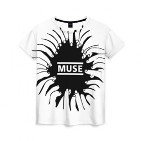 Женская футболка 3D с принтом Muse в Кировске, 100% полиэфир ( синтетическое хлопкоподобное полотно) | прямой крой, круглый вырез горловины, длина до линии бедер | 