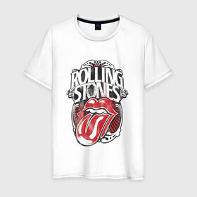 Мужская футболка хлопок с принтом The Rolling Stones в Кировске, 100% хлопок | прямой крой, круглый вырез горловины, длина до линии бедер, слегка спущенное плечо. | the rolling stones | бродяги | вольные странники | группа | катящиеся камни | кит ричардс | мик джаггер | рок | рок н ролл | ролинг | роллинг | рон вуд | стоун | стоунз | стоунс | чарли уоттс