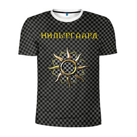 Мужская футболка 3D спортивная с принтом Гвинт: нильфгаард в Кировске, 100% полиэстер с улучшенными характеристиками | приталенный силуэт, круглая горловина, широкие плечи, сужается к линии бедра | ведьмак | гвинт | нильфгаард | черное солнце | эмгыр