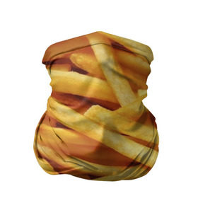 Бандана-труба 3D с принтом Картошка фри в Кировске, 100% полиэстер, ткань с особыми свойствами — Activecool | плотность 150‒180 г/м2; хорошо тянется, но сохраняет форму | вкусная | еда | жареный | желтый | закуска | картофель | картофеля | картоха | картошка | картошки | палки | палочки | полоски | фас фуд | фаст фуд | фастфуд | фасфуд | фвсфут | фри