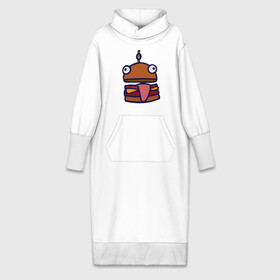Платье удлиненное хлопок с принтом Derp Burger в Кировске,  |  | fortnite | фортнайт