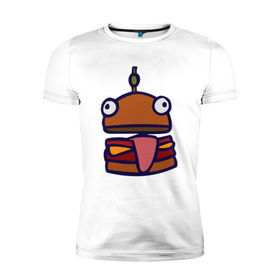 Мужская футболка премиум с принтом Derp Burger в Кировске, 92% хлопок, 8% лайкра | приталенный силуэт, круглый вырез ворота, длина до линии бедра, короткий рукав | fortnite | фортнайт
