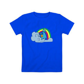 Детская футболка хлопок с принтом Unicorn Fortnite в Кировске, 100% хлопок | круглый вырез горловины, полуприлегающий силуэт, длина до линии бедер | fortnite | фортнайт