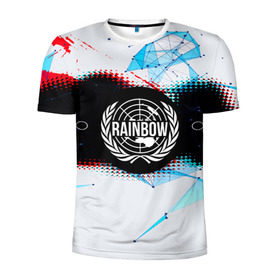 Мужская футболка 3D спортивная с принтом Rainbow Six Siege в Кировске, 100% полиэстер с улучшенными характеристиками | приталенный силуэт, круглая горловина, широкие плечи, сужается к линии бедра | action | game | rainbow six siege | tom clancys | игры | радуга | том кленси | шутер