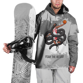 Накидка на куртку 3D с принтом Fear the Beard в Кировске, 100% полиэстер |  | Тематика изображения на принте: hurden | nba | rockets | баскетбол | нба | харден | хьюстон рокетс