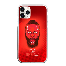 Чехол для iPhone 11 Pro Max матовый с принтом Rockets Beard в Кировске, Силикон |  | hurden | nba | rockets | баскетбол | нба | харден | хьюстон рокетс