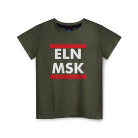 Детская футболка хлопок с принтом Elon Musk в Кировске, 100% хлопок | круглый вырез горловины, полуприлегающий силуэт, длина до линии бедер | elon musk | spacex | илон маск | космос | марс | спейс икс