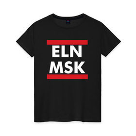 Женская футболка хлопок с принтом Elon Musk в Кировске, 100% хлопок | прямой крой, круглый вырез горловины, длина до линии бедер, слегка спущенное плечо | elon musk | spacex | илон маск | космос | марс | спейс икс