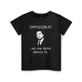 Детская футболка хлопок с принтом Илон Маск в Кировске, 100% хлопок | круглый вырез горловины, полуприлегающий силуэт, длина до линии бедер | elon musk | spacex | илон маск | космос | марс | спейс икс