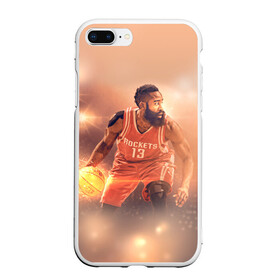 Чехол для iPhone 7Plus/8 Plus матовый с принтом NBA Stars в Кировске, Силикон | Область печати: задняя сторона чехла, без боковых панелей | hurden | nba | rockets | баскетбол | нба | харден | хьюстон рокетс
