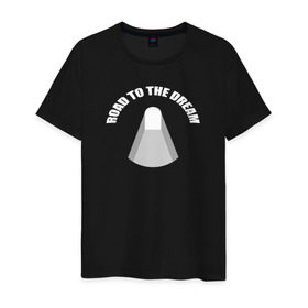 Мужская футболка хлопок с принтом Road to the dream T-shirt в Кировске, 100% хлопок | прямой крой, круглый вырез горловины, длина до линии бедер, слегка спущенное плечо. | rdr | road to dream