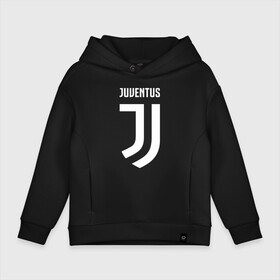 Детское худи Oversize хлопок с принтом Juventus FC в Кировске, френч-терри — 70% хлопок, 30% полиэстер. Мягкий теплый начес внутри —100% хлопок | боковые карманы, эластичные манжеты и нижняя кромка, капюшон на магнитной кнопке | football | juventus | soccer | италия | турин | футбольный | ювентус