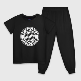 Детская пижама хлопок с принтом FC Bayern Munchen #2 в Кировске, 100% хлопок |  брюки и футболка прямого кроя, без карманов, на брюках мягкая резинка на поясе и по низу штанин
 | Тематика изображения на принте: bayern | football | munchen | бавария | байерн | мюнхен | мюнхенская