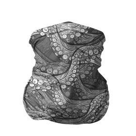 Бандана-труба 3D с принтом Octopus dark в Кировске, 100% полиэстер, ткань с особыми свойствами — Activecool | плотность 150‒180 г/м2; хорошо тянется, но сохраняет форму | октопус | осьминог | щупальца