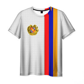 Мужская футболка 3D с принтом I Love Armenia в Кировске, 100% полиэфир | прямой крой, круглый вырез горловины, длина до линии бедер | armenia | армения | герб армении | ереван | флаг армении