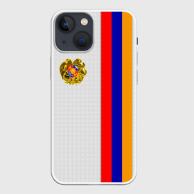 Чехол для iPhone 13 mini с принтом I Love Armenia в Кировске,  |  | Тематика изображения на принте: armenia | армения | герб армении | ереван | флаг армении