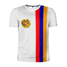 Мужская футболка 3D спортивная с принтом I Love Armenia в Кировске, 100% полиэстер с улучшенными характеристиками | приталенный силуэт, круглая горловина, широкие плечи, сужается к линии бедра | armenia | армения | герб армении | ереван | флаг армении