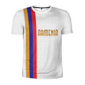 Мужская футболка 3D спортивная с принтом Armenia 2 в Кировске, 100% полиэстер с улучшенными характеристиками | приталенный силуэт, круглая горловина, широкие плечи, сужается к линии бедра | Тематика изображения на принте: armenia | армения