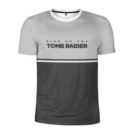 Мужская футболка 3D спортивная с принтом Rise of the Tomb Raider в Кировске, 100% полиэстер с улучшенными характеристиками | приталенный силуэт, круглая горловина, широкие плечи, сужается к линии бедра | croft | lara | raider | tomb | гробниц | игра | крофт | лара | расхитительница