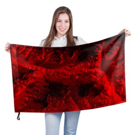 Флаг 3D с принтом Abstraction cosmos RED в Кировске, 100% полиэстер | плотность ткани — 95 г/м2, размер — 67 х 109 см. Принт наносится с одной стороны | abstraction | cosmos | nebula | space | star | universe | абстракция | вселенная | звезды | космос | мир | планеты