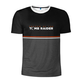 Мужская футболка 3D спортивная с принтом Shadow of the Tomb Raider в Кировске, 100% полиэстер с улучшенными характеристиками | приталенный силуэт, круглая горловина, широкие плечи, сужается к линии бедра | croft | lara | raider | tomb | гробниц | игра | крофт | лара | расхитительница
