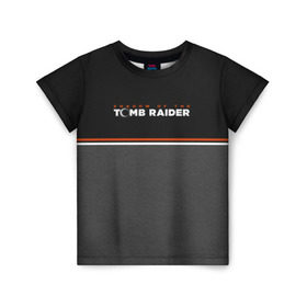 Детская футболка 3D с принтом Shadow of the Tomb Raider в Кировске, 100% гипоаллергенный полиэфир | прямой крой, круглый вырез горловины, длина до линии бедер, чуть спущенное плечо, ткань немного тянется | croft | lara | raider | tomb | гробниц | игра | крофт | лара | расхитительница