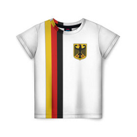 Детская футболка 3D с принтом I Love Germany в Кировске, 100% гипоаллергенный полиэфир | прямой крой, круглый вырез горловины, длина до линии бедер, чуть спущенное плечо, ткань немного тянется | 