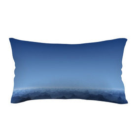 Подушка 3D антистресс с принтом Blue Mountains в Кировске, наволочка — 100% полиэстер, наполнитель — вспененный полистирол | состоит из подушки и наволочки на молнии | вид | горы | ночь | пейзаж | природа | синий | скалы | сумерки | туман | утро