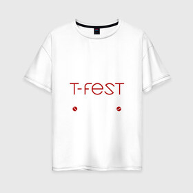 Женская футболка хлопок Oversize с принтом Я прост хочу слушать T-Fest в Кировске, 100% хлопок | свободный крой, круглый ворот, спущенный рукав, длина до линии бедер
 | gazgolder | hip hop | mc | rap | t fest | tfest | исполнитель | кирилл | мс | незборецький | реп | репер | речитатив | рэп | рэпер | т | т фест | тфест | украинский | участник | фест | хип | хипхоп | хоп