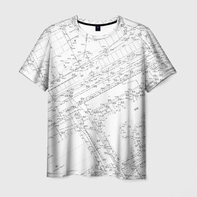 Мужская футболка 3D с принтом Топография_01 в Кировске, 100% полиэфир | прямой крой, круглый вырез горловины, длина до линии бедер | survey | геодезист | геодезия | топография