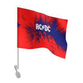Флаг для автомобиля с принтом AC/DC в Кировске, 100% полиэстер | Размер: 30*21 см | ac dc | atco | atlantic | columbia | east west | elektra | emi | epic | ангус янг | крис слэйд | музыка | стиви янг | эксл роуз